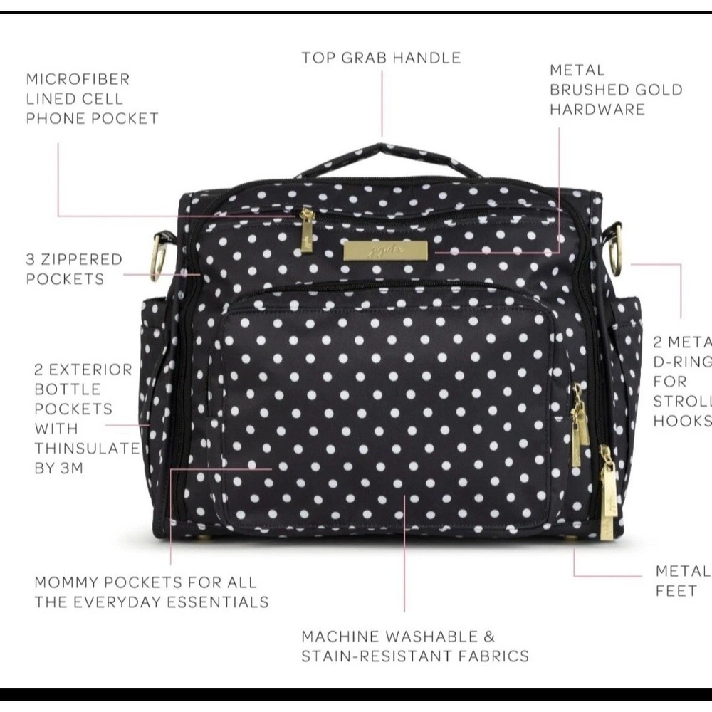 JuJuBe B.F.F Legacy Collection Convertible Diaper Bag, The Duchess 13FM02L